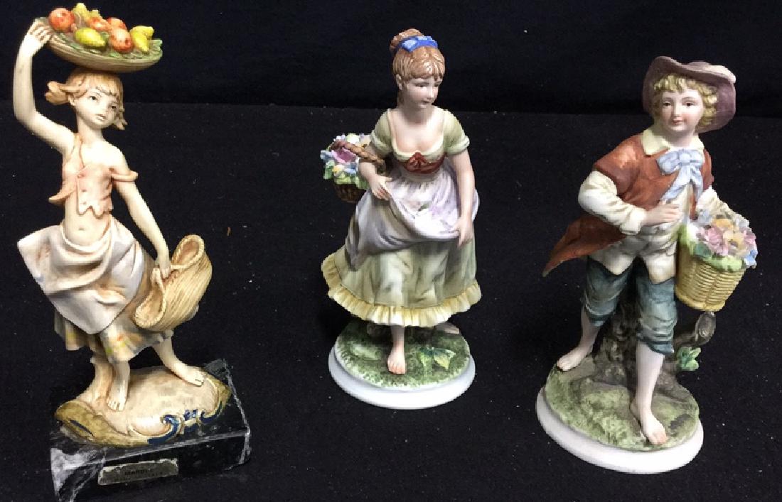 Marble And Porcelain Figurines 3 figurines- 1 Carrara (1 of 9)