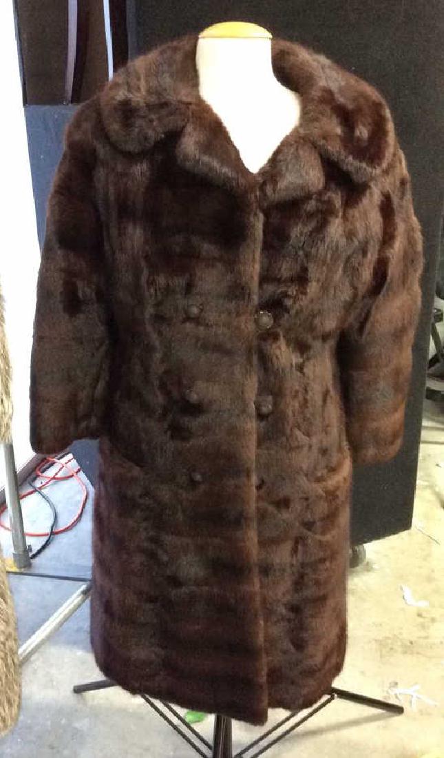 Vintage Ladies Mink Coat Inside label reads Greenwich (1 of 10)