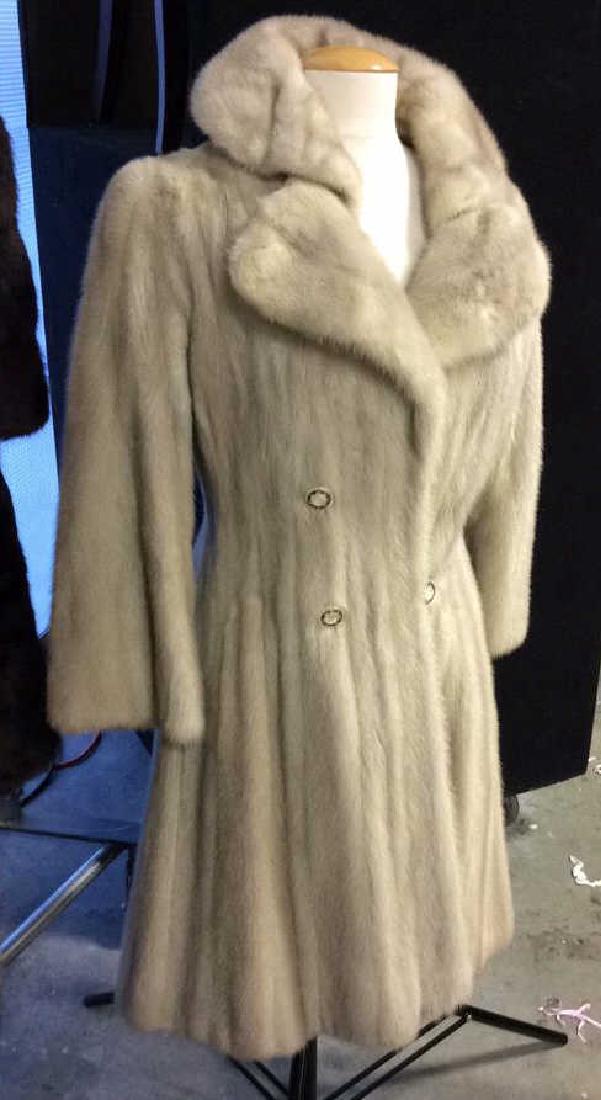 Vintage Silver Gray Mink Coat Ladies vintage Mink Coat (1 of 10)