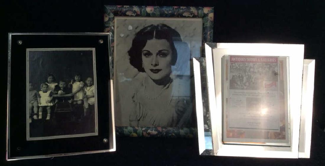 3 Vintage and Deco Style frames Mirrored beveled (1 of 6)