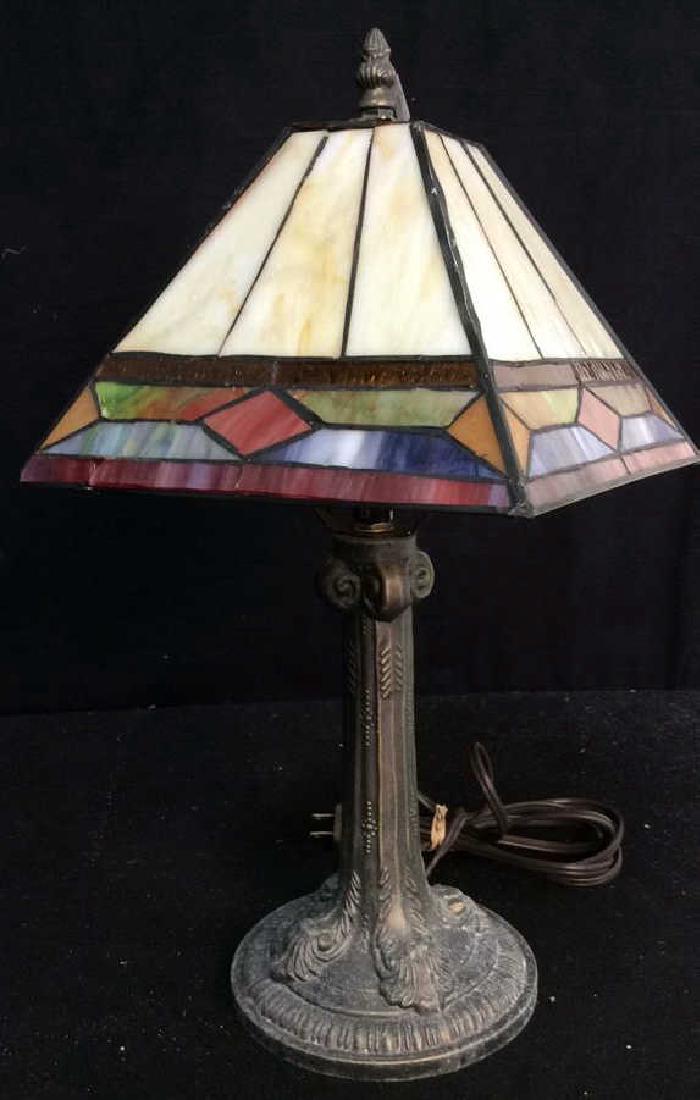 Tiffany Style Art Nouveau Lamp Arts and Crafts Lamp (1 of 10)
