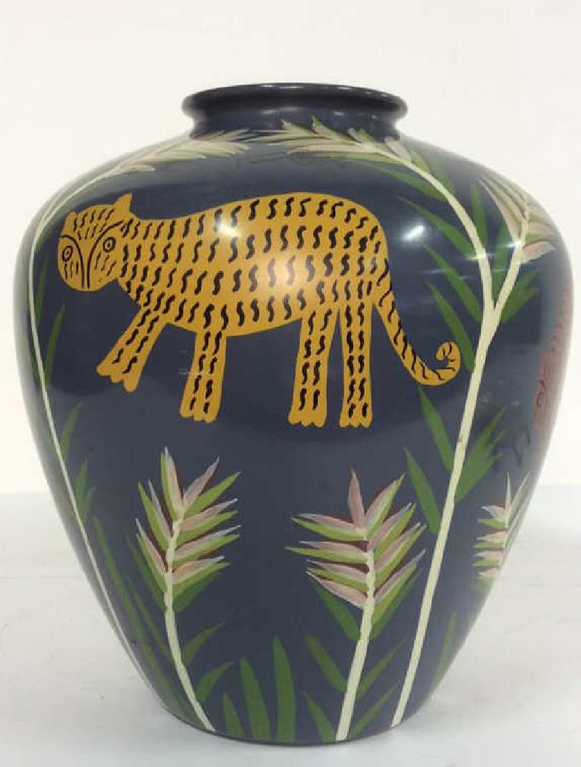Hand Painted Jungle Animal Vase (1 of 9)