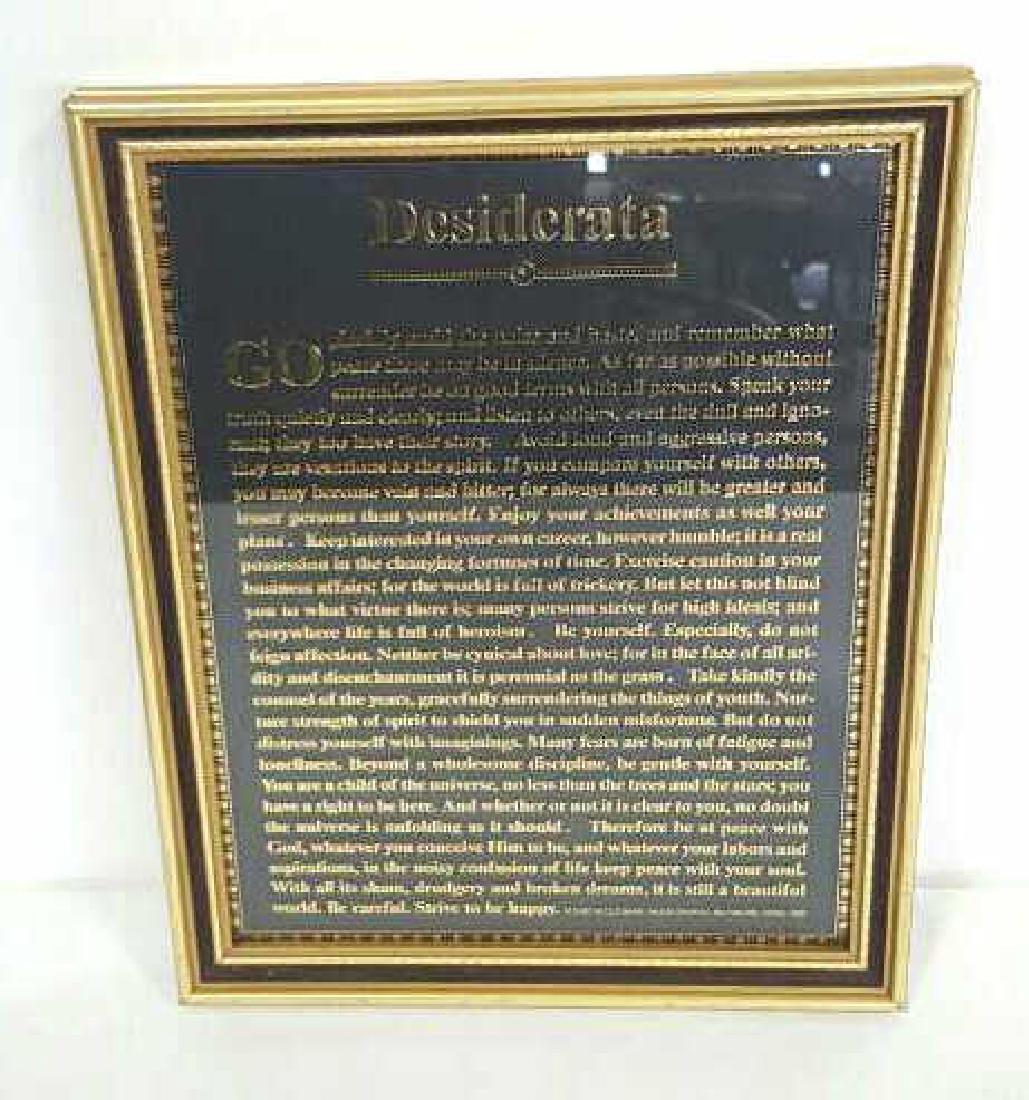 Framed "Desiderata" Poem (1 of 5)