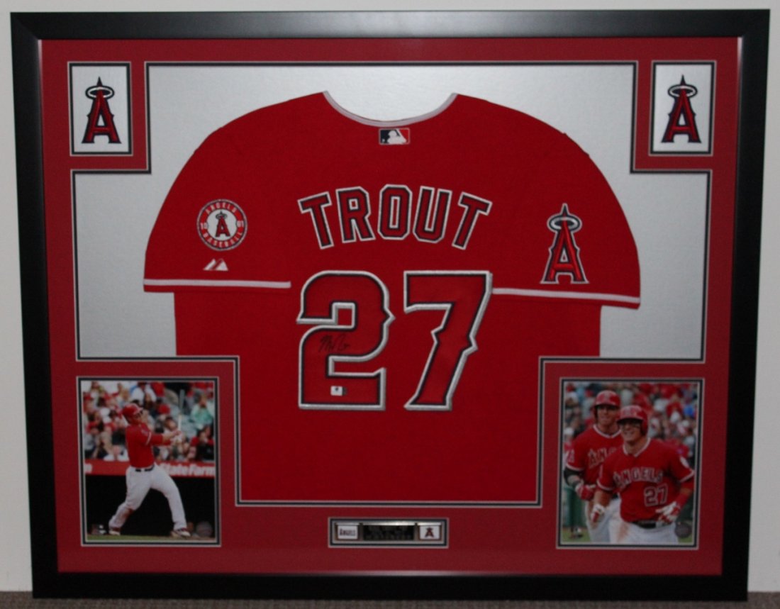 mike trout signed jersey