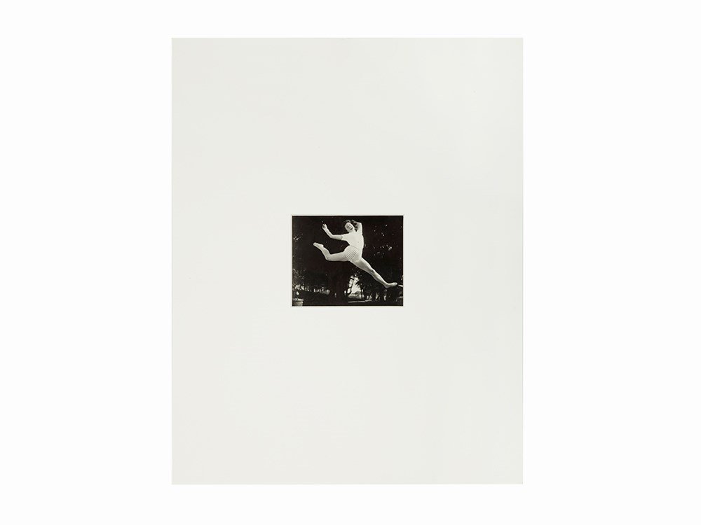 Jacques-Henri Lartigue, Silver Print, Huguette: Gelatin silver print Veyvialle, France, 1942 Jacques-Henri Lartigue (1894-1986)-French photographer and painter ‘Huguette Sabouret au Château des Essarts, Veyvialle, France’ Mat dimensions: 14 x 