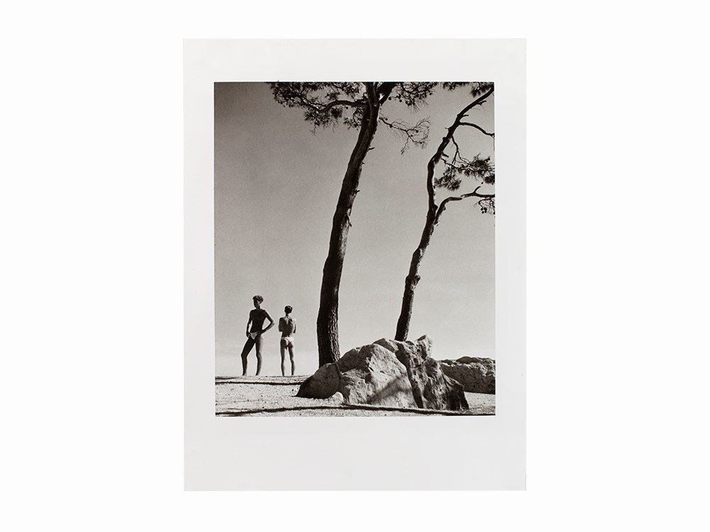 Herbert List, Gelatin Silver Print. Young Men, Naxos,: Gelatin silver print Greece, 1937, printed later Herbert List ‘Junge Männer auf Naxos (Young Men, Naxos)’ Artist’s estate stamp verso signed in ink by Max Scheler, Executor of the Herbert List