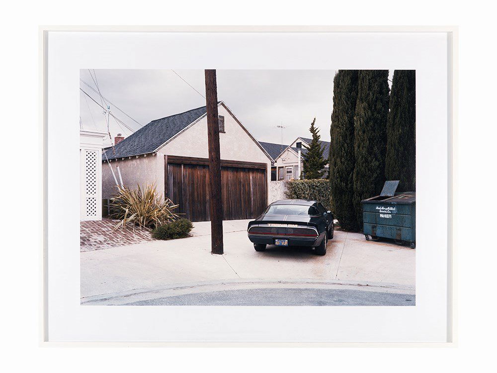 Adam Bartos, Digital C-Print, West Los Angeles, 1979: Digital c-print USA, 1979 Adam Bartos (b. 1953) – American photographer ‘West Los Angeles (black Trans Am)’ Signed, titled and dated in ink on a label affixed to the reverse ‘WEST LOS ANGELES