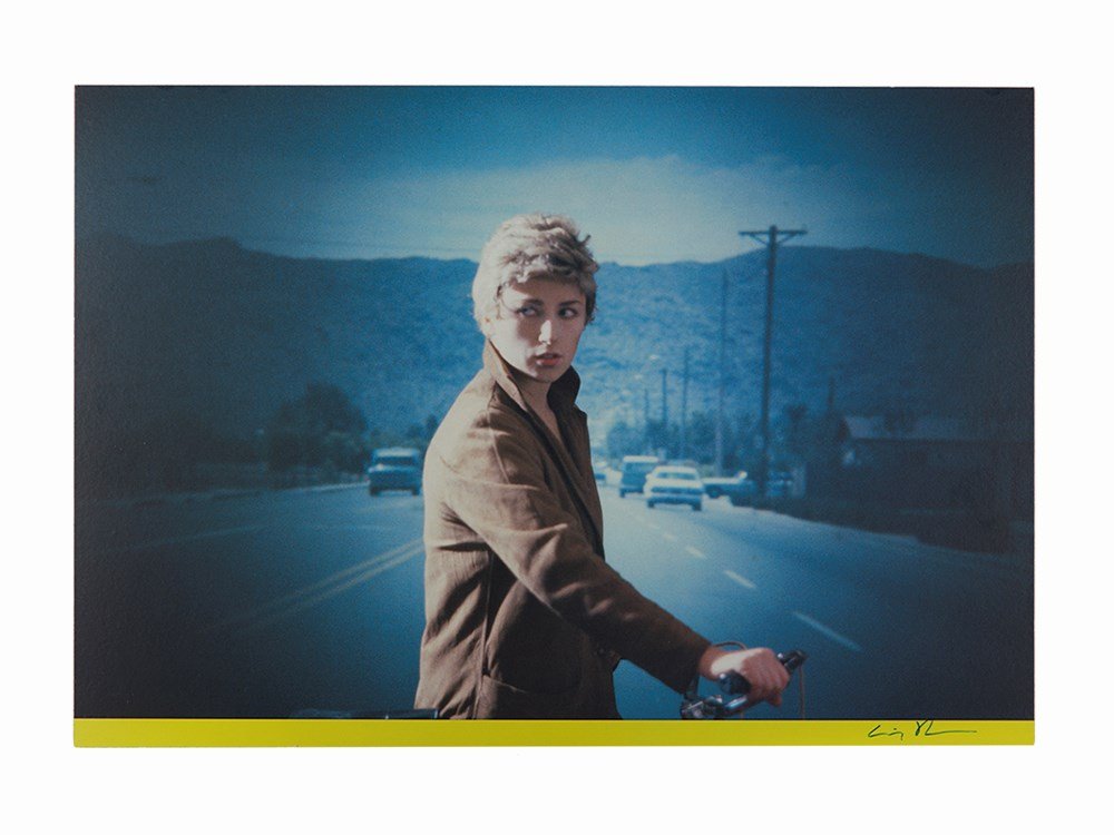 Cindy Sherman, Offset Lithograph, ‘Untitled #66’, c.: Color offset lithograph mounted on aluminum USA, circa 1980 Cindy Sherman (b. 1954) – Contemporary American photographer ‘Untitled #66’ Signed in blue ink lower right ‘Cindy Sherman’ Edited