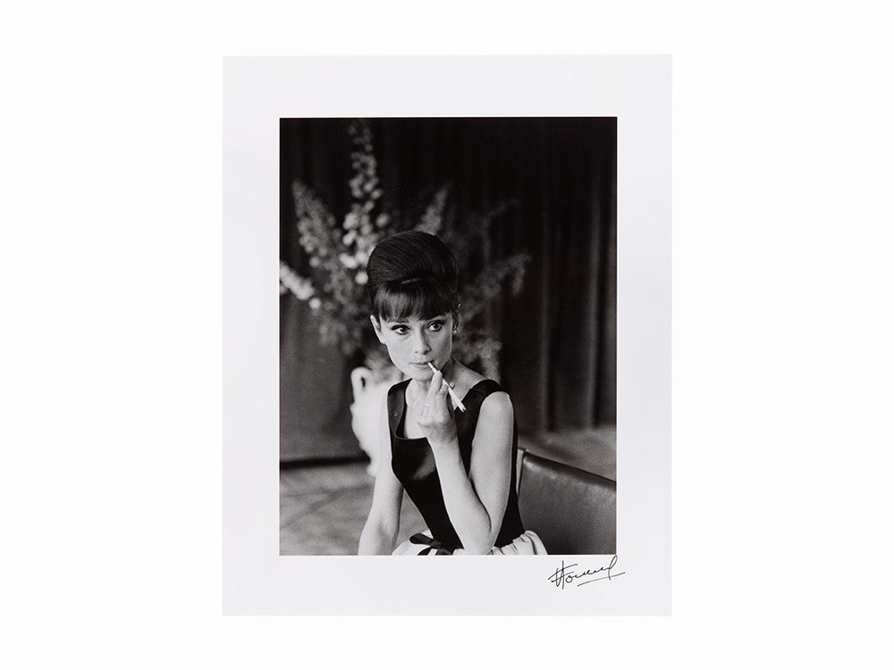 Luc Fournol, Gelatin Silver Print, ‘Audrey Hepburn’, c.: Gelatin silver print France, circa 1960 Luc Fournol (1931-2007) – French photographer Signed in black ink lower right ‘Fournol’ Artist’s copyright and red Galerie Grace Radziwill ink stamp ver