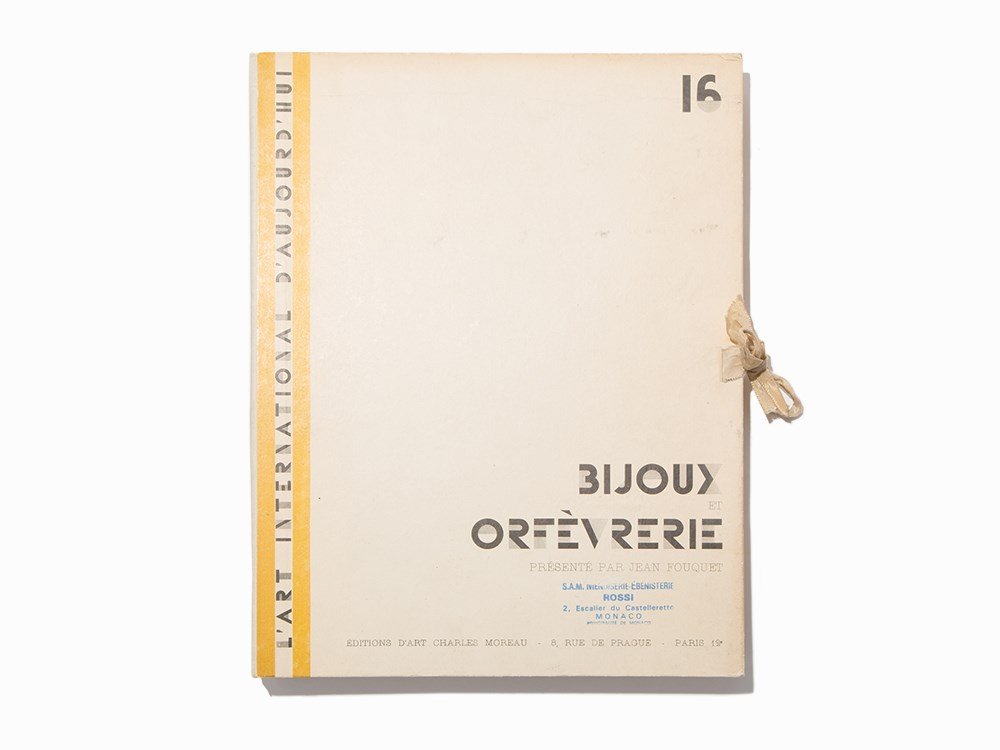 Fouquet, “L’Art International D’Aujourd’hui 16,” Paris,: Jean Fouquet (1899-1961)—celebrated French jeweler Paris: Editions d’Art Charles Moreau, n. d. (c. 1930) Full title, “L’Art International D’Aujourd’hui 16: Bijoux et Orfevrerie” 8 pages
