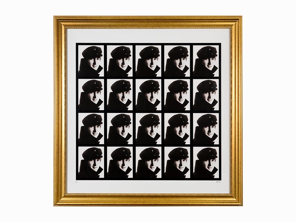 Robert Freeman, Gelatin Silver Print, ‘John Lennon’,: Gelatin silver print UK, 1964, printed later Robert Freeman (b. circa 1930) – British photographer Signed in silver ink lower right ‘Freeman’ Numbered in silver ink lower left ‘1/25’ Framed