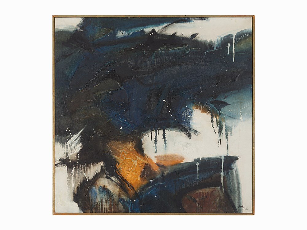 Kazuya Sakai, Oil on Canvas, Pintura N°26 – IV, 1963 (1 of 7)
