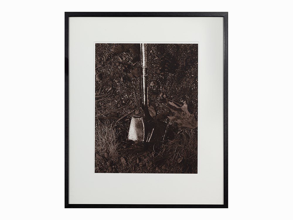 Vik Muniz, Iris Print, Groundbreaking (Shovel), 1999: Iris print on heavy textured paper Brazil, 1999 Vik Muniz (b. 1961) – Contemporary artist Signed, titled, dated lower margin ‘Shovel Vik Muniz 1999’ Numbered lower right ‘2/50’ From Pictures