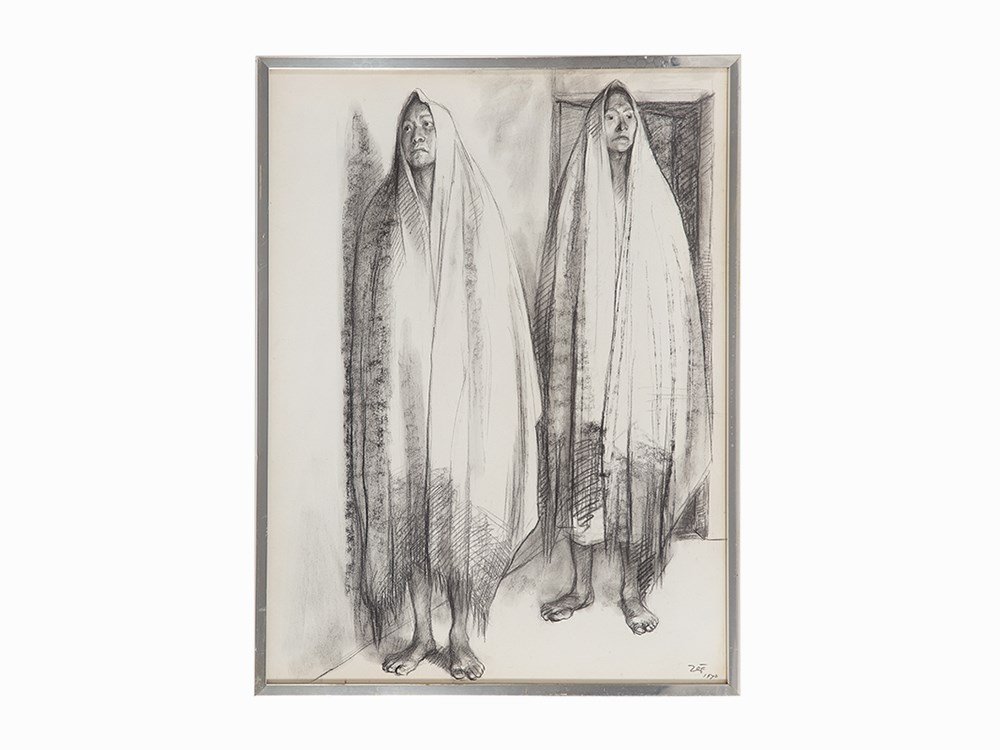 Francisco Zúñiga, ‘Two Standing Women’, Lithograph, (1 of 6)