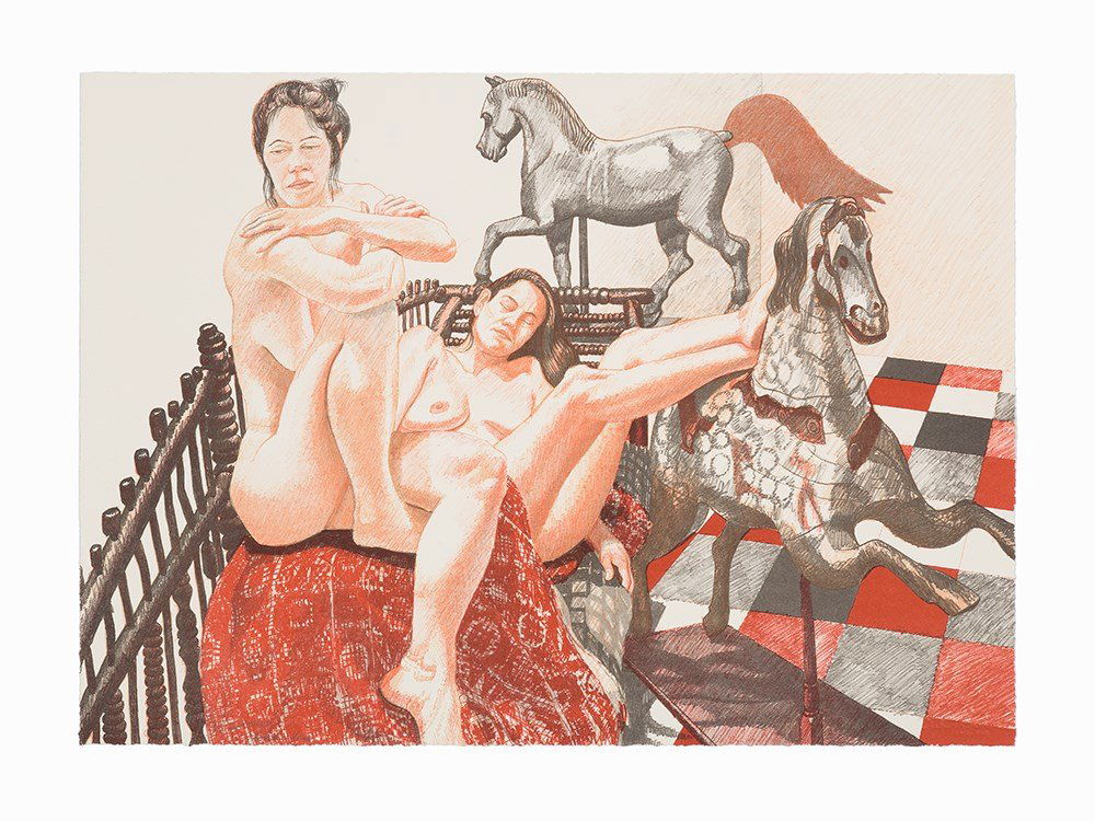 Philip Pearlstein, ‘Model and Horses’, Lithograph, 1992 (1 of 6)