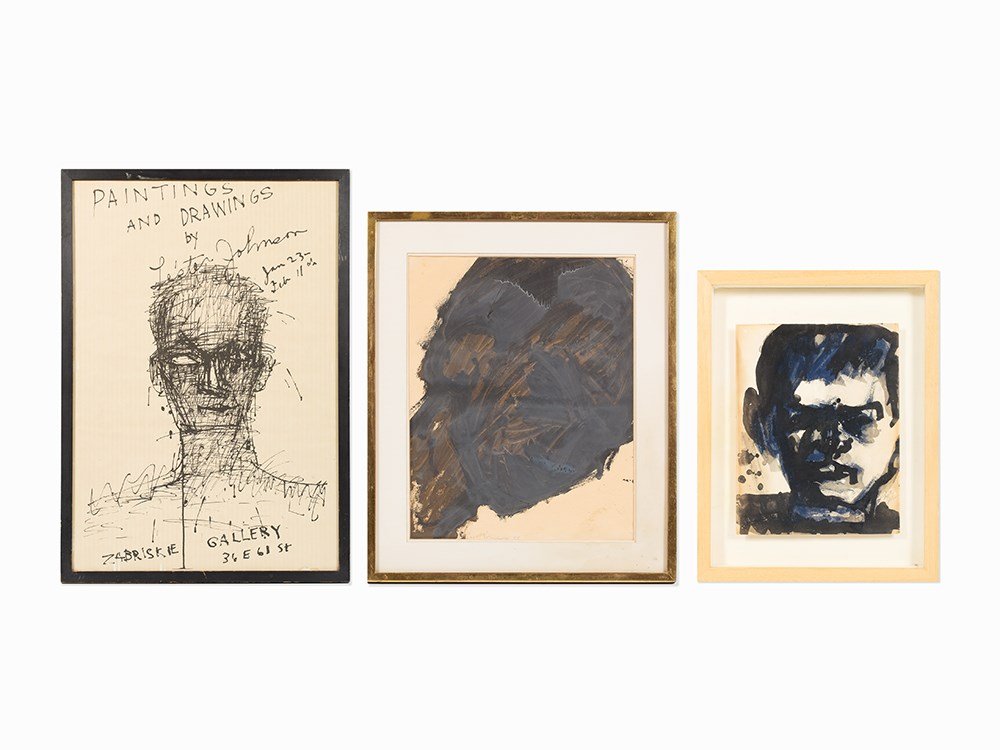 Lester Johnson, Group of 3 Works, c. 1959 (1 of 10)