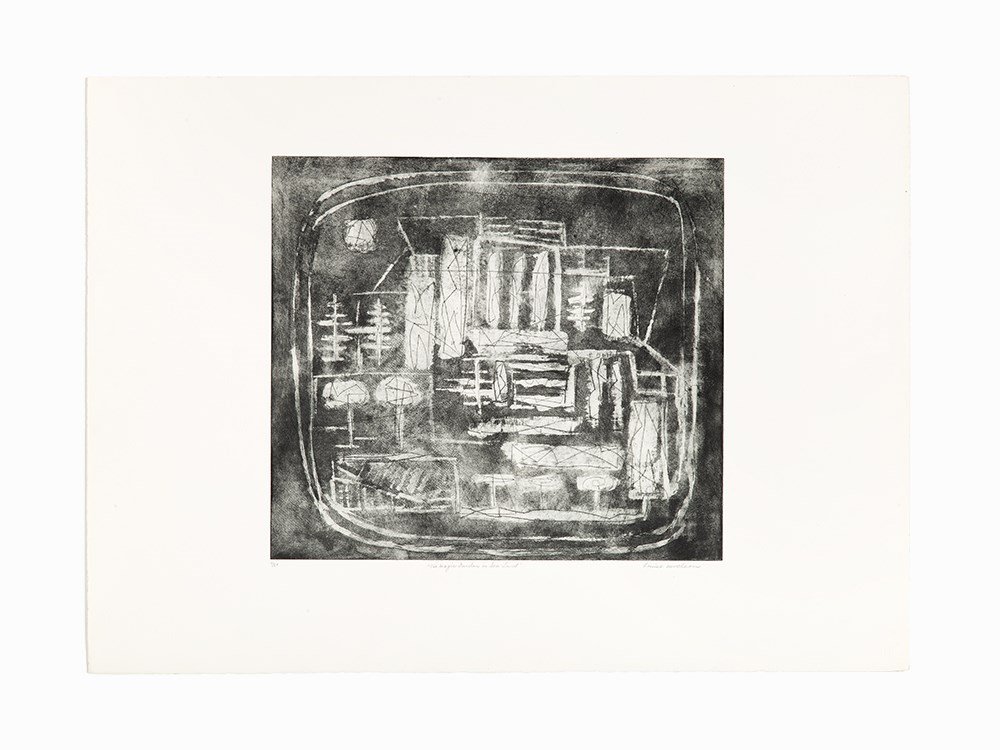 Louise Nevelson, The Magic Garden in Sea-Land, Etching, (1 of 5)