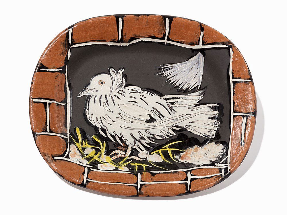 Pablo Picasso, ‘Colombe à la lucarne’, Ceramic Platter, (1 of 7)