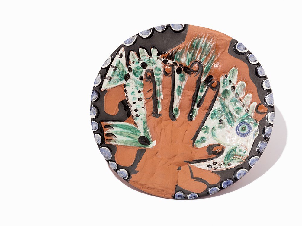 Pablo Picasso, ‘Mains au poisson’, Ceramic Plate, 1953 (1 of 7)