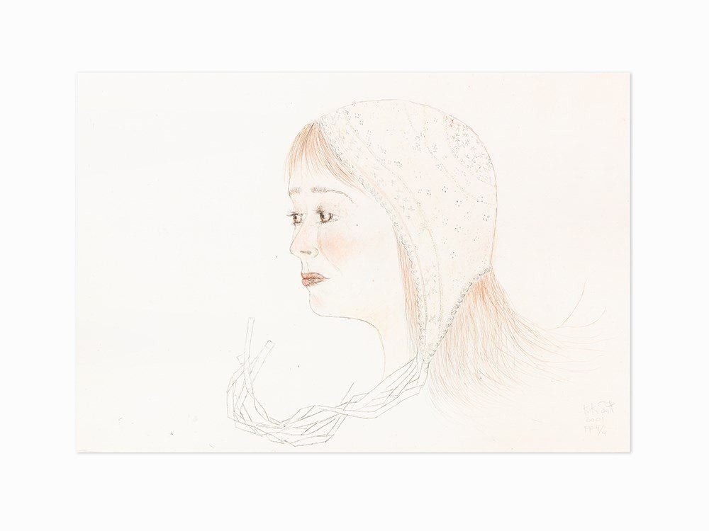 Kiki Smith, ‘Red Cap’, Signed, Lithograph, 2001 (1 of 5)