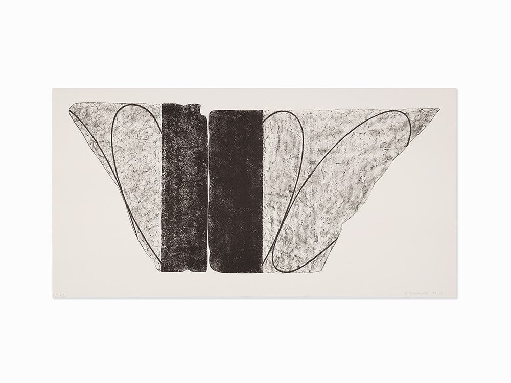 Robert Mangold, ‘Fragment VII’, Signed, Lithograph,: Lithograph on Archives cover white paper USA, 1999-2001 Robert Mangold (b. 1937) – American Minimalist artist Published by Brooke Alexander Editions, New York Printed by Derriere l’Etoile, New Yor