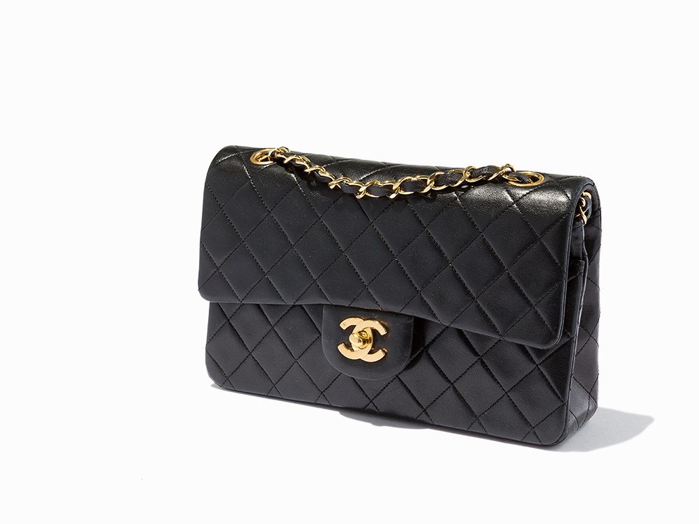 Chanel, Black Quilted Leather Classic Double Flap Bag, (1 of 10)