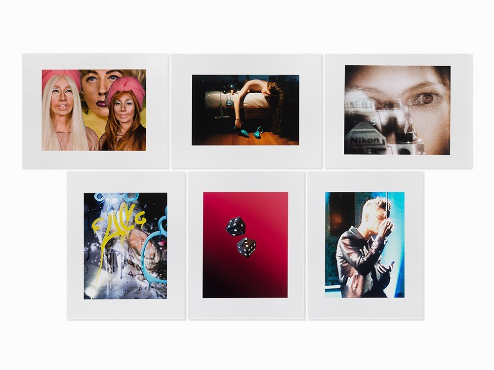 Various Artists, The Lily Grace Sarah Portfolio,: Complete portfolio of 6 chromogenic prints on Kodak Matte paper USA, 2010, printed 2013 Anne Collier, Mary Heilmann, Marilyn Minter, Jack Pierson, Cindy Sherman, and Laurie Simmons Each signed and num