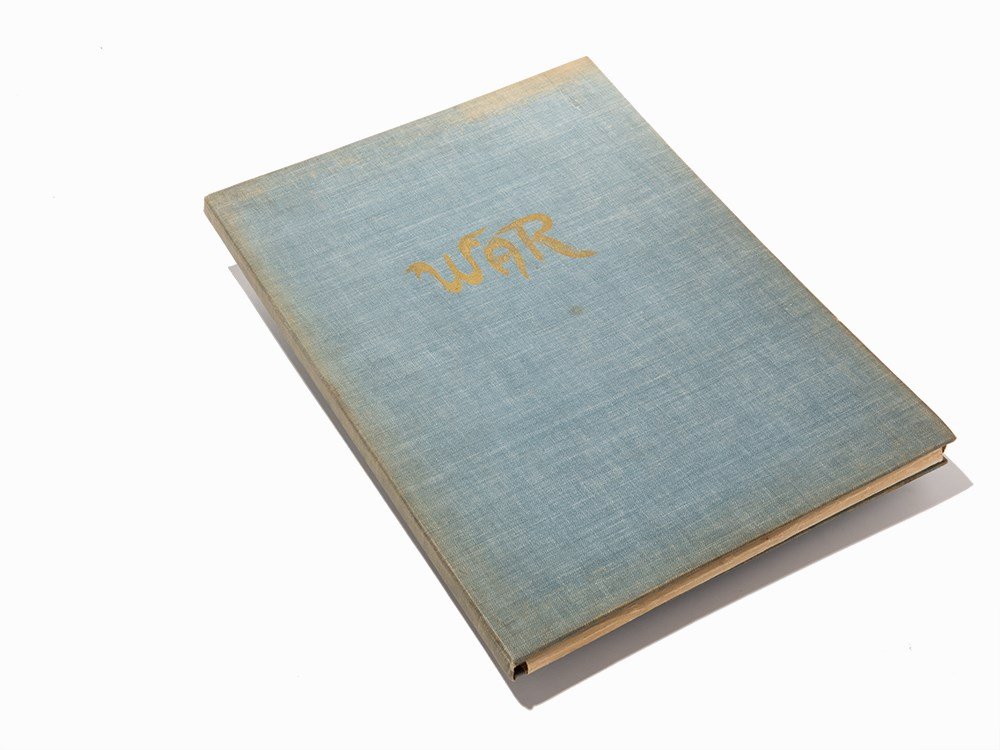 Pierre Bourdelle, “War”, New York: Albert Carmen, 1945,: Artwork by Pierre Bourdelle (1903-1966) – French sculptor and muralist Foreward by Stephen Galatti (1888-1964) – past Director General of American Field Service Commentary by Pierre Claudel (1868-