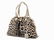 Yves Saint Laurent, Leopard Print Canvas Muse Bag, c.