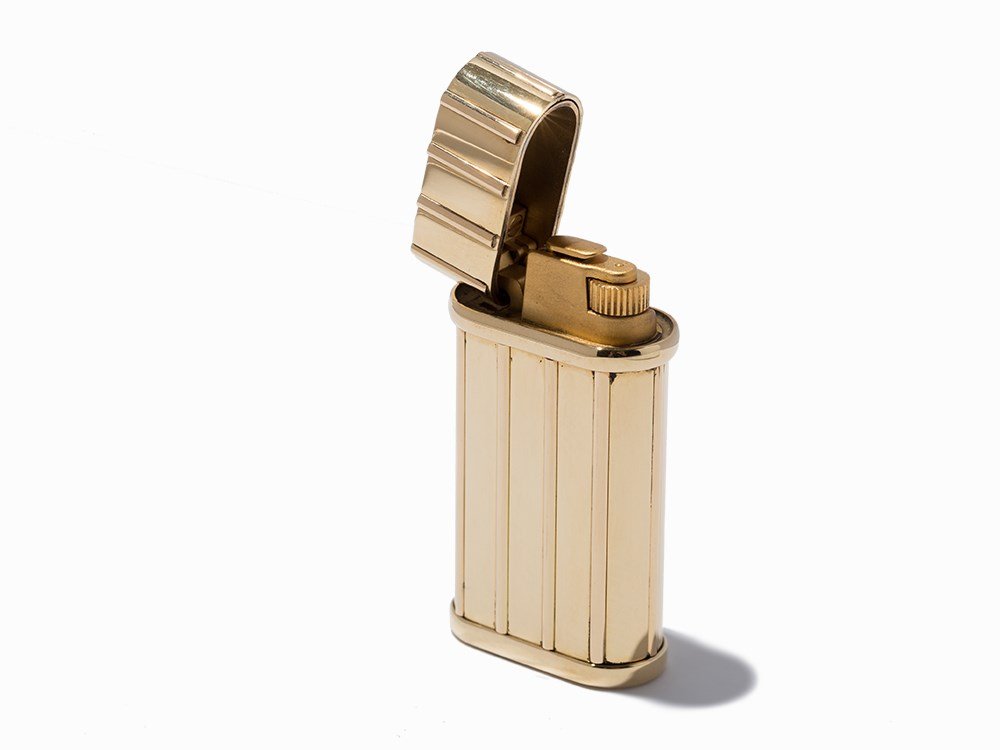 Cartier, Yellow Gold Gadroon Relief Lighter, France (1 of 7)