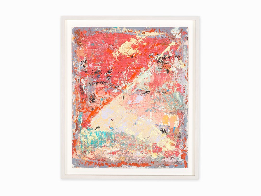 Alex Olson, Untitled, Oil on Paper, 2013: Oil on gessoed paper USA, 2013 Alex Olson (b. 1978) – American contemporary artist Signed and dated by the artist on the verso Provenance: Laura Bartlett Gallery, London with label on verso of frame