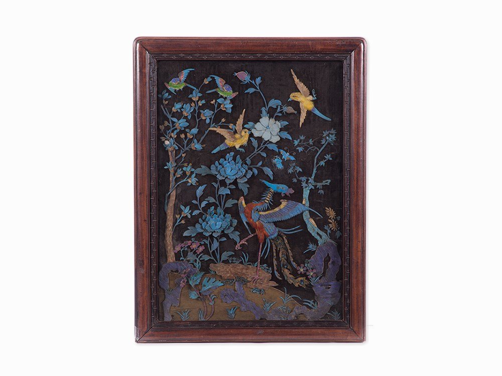 Kingfisher-feather Panel, China, 19th C. (1 of 6)