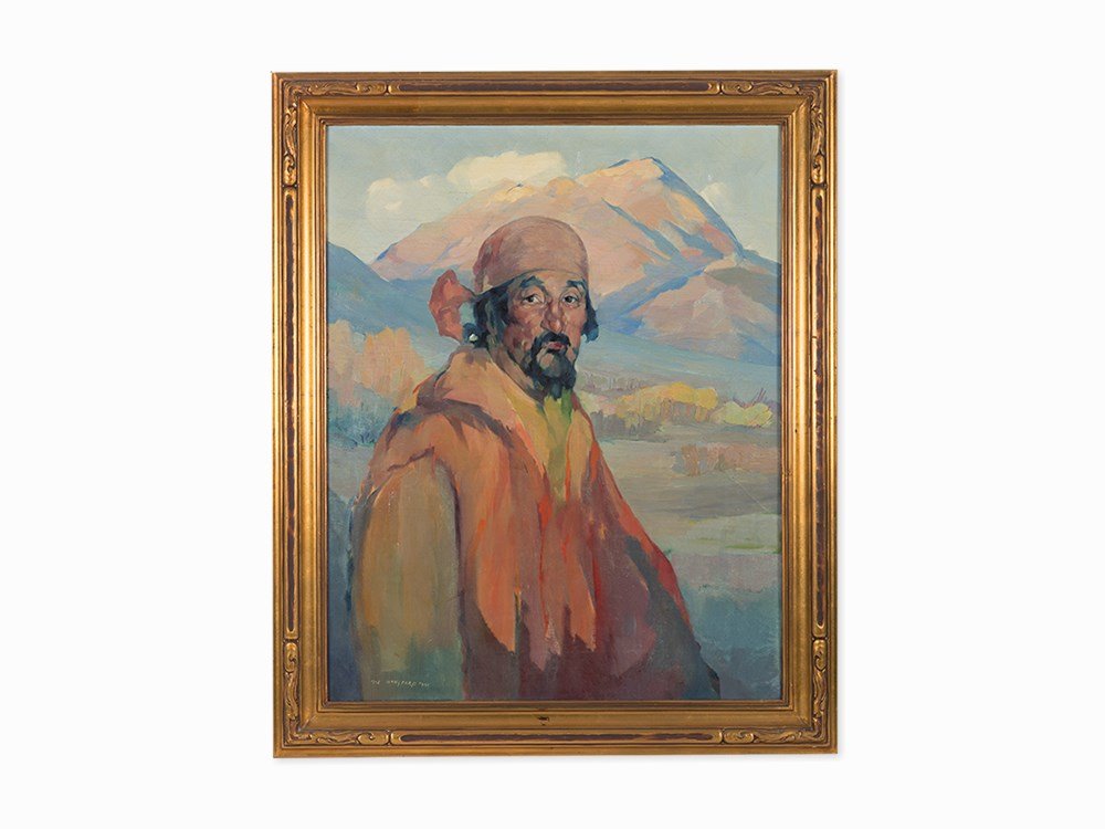 Hans Paap, “Old Spanish Gaucho in Argentina,” Oil, 1918 (1 of 7)