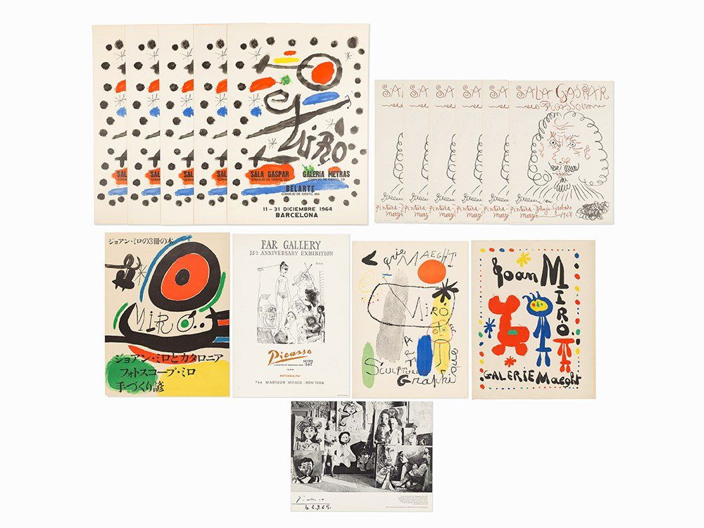 16 Modern Art Posters, Featuring Picasso & Miro, 20th (1 of 10)