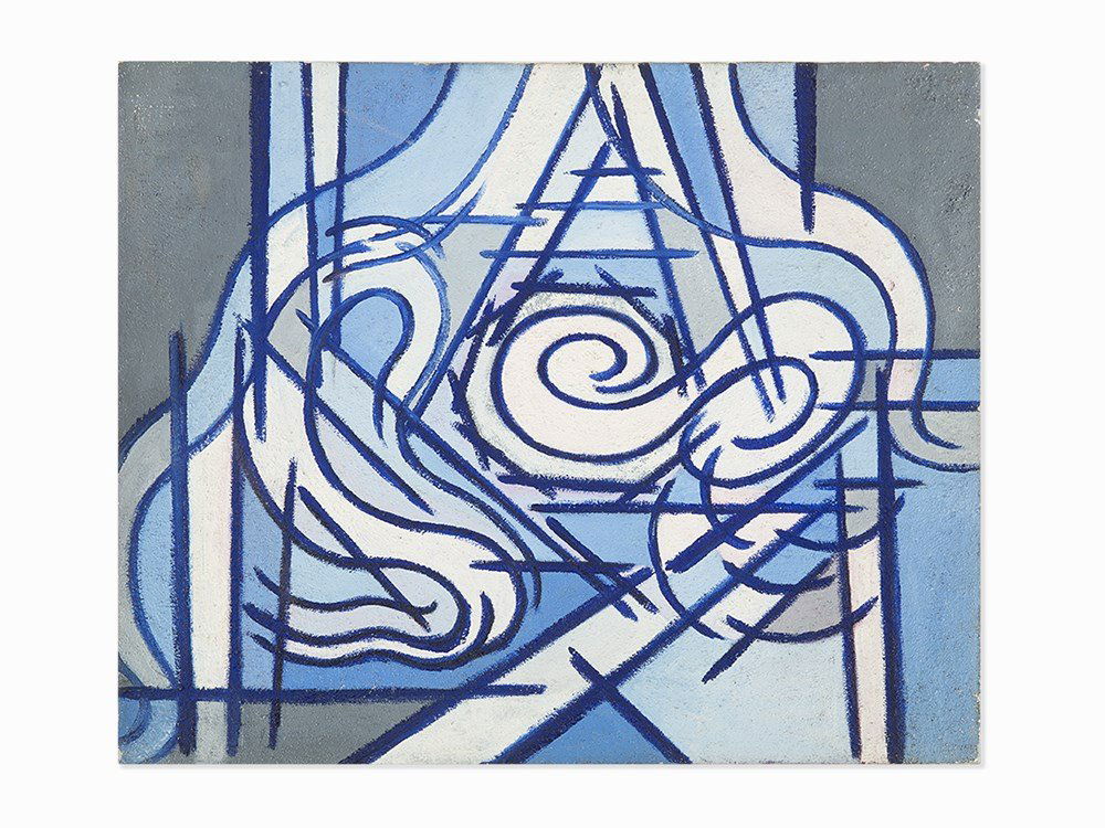 Benjamin Benno, “White + Ultramarine + Gray + Madder,” (1 of 4)