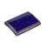 Antique silver and electric blue guilloche enamel box
