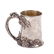 Russian cast silver-gilt jug with glass inlay - 3
