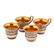 A set of 4 Russian porcelain cups