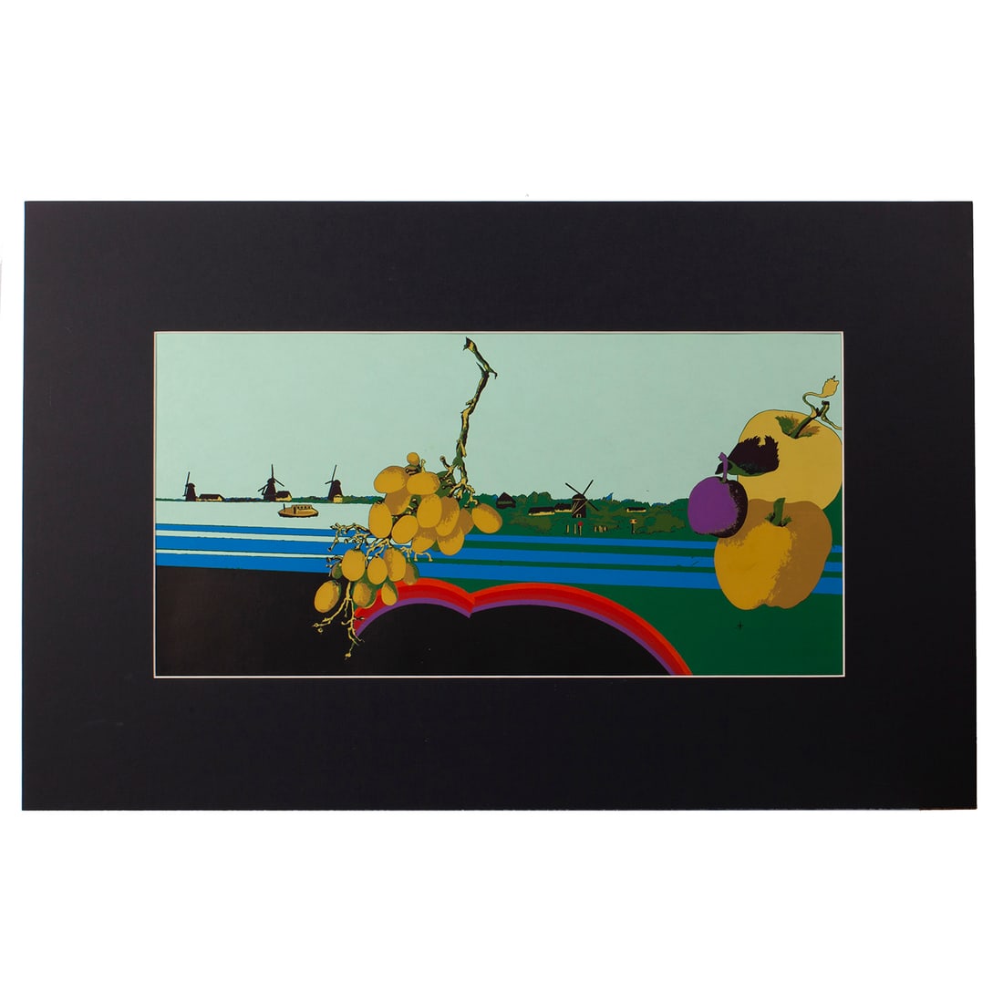 Malle Leis (1940â€“2017) "Ten days in Holland V" Serigraphy: Malle Leis (1940â€“2017)"Ten days in Holland V"1979, Serigraphy. Edition: 27/66.Signed lower left corner: KÃ¼mme pÃ¤eva Hollandis V 27/66; lower right corner: M.Leis1979.a. Dimensions: 26 x 5