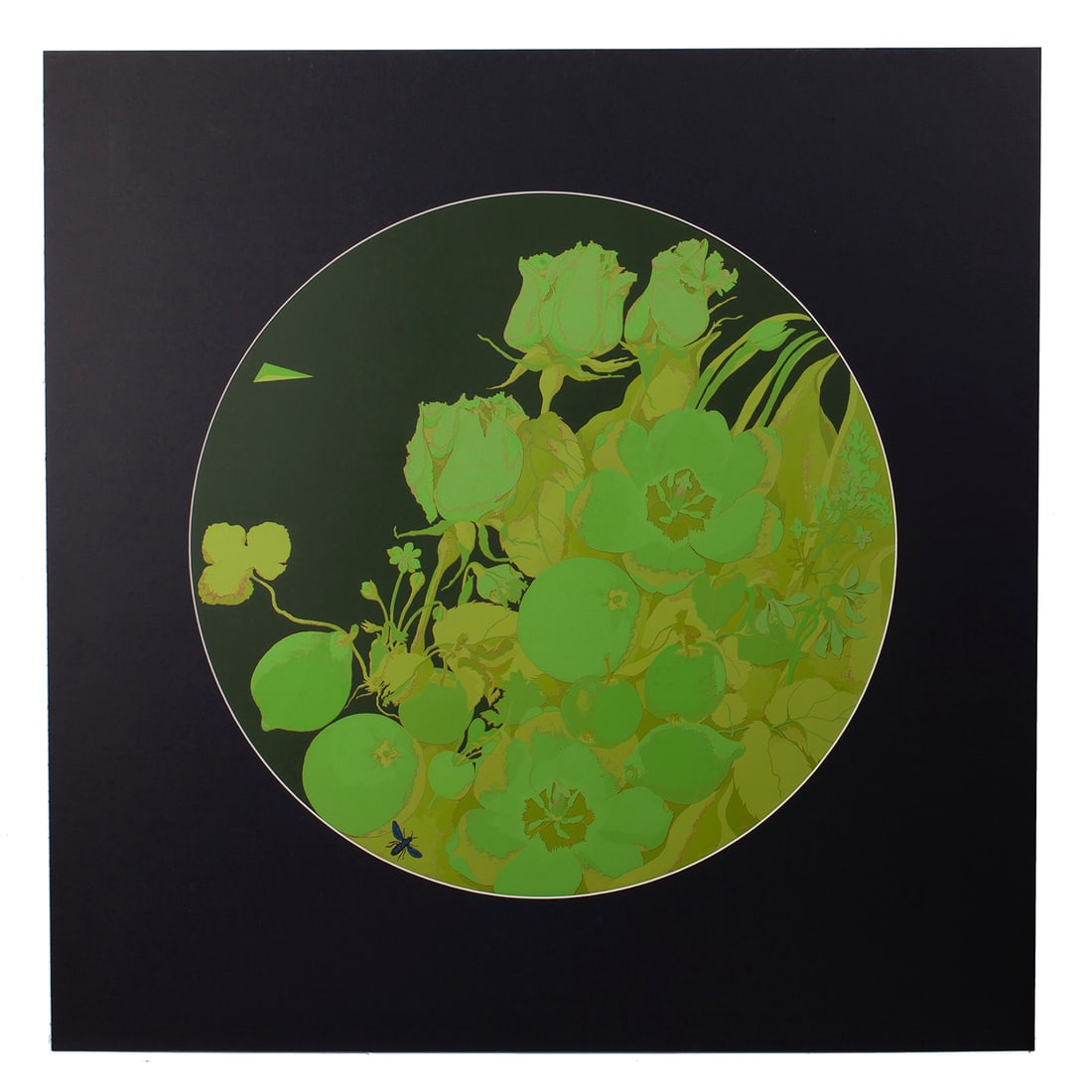 Malle Leis (1940â€“2017) "Flowers XLI" Serigraphy: Malle Leis (1940â€“2017)"Flowers XLI"1975, Serigraphy. Edition: 1/15.Signed lower center: Lilled XLI serigraafia 1/15; lower right corner: M.Leis 1975.a. Diameter: 49 cm. You can see works of Mal