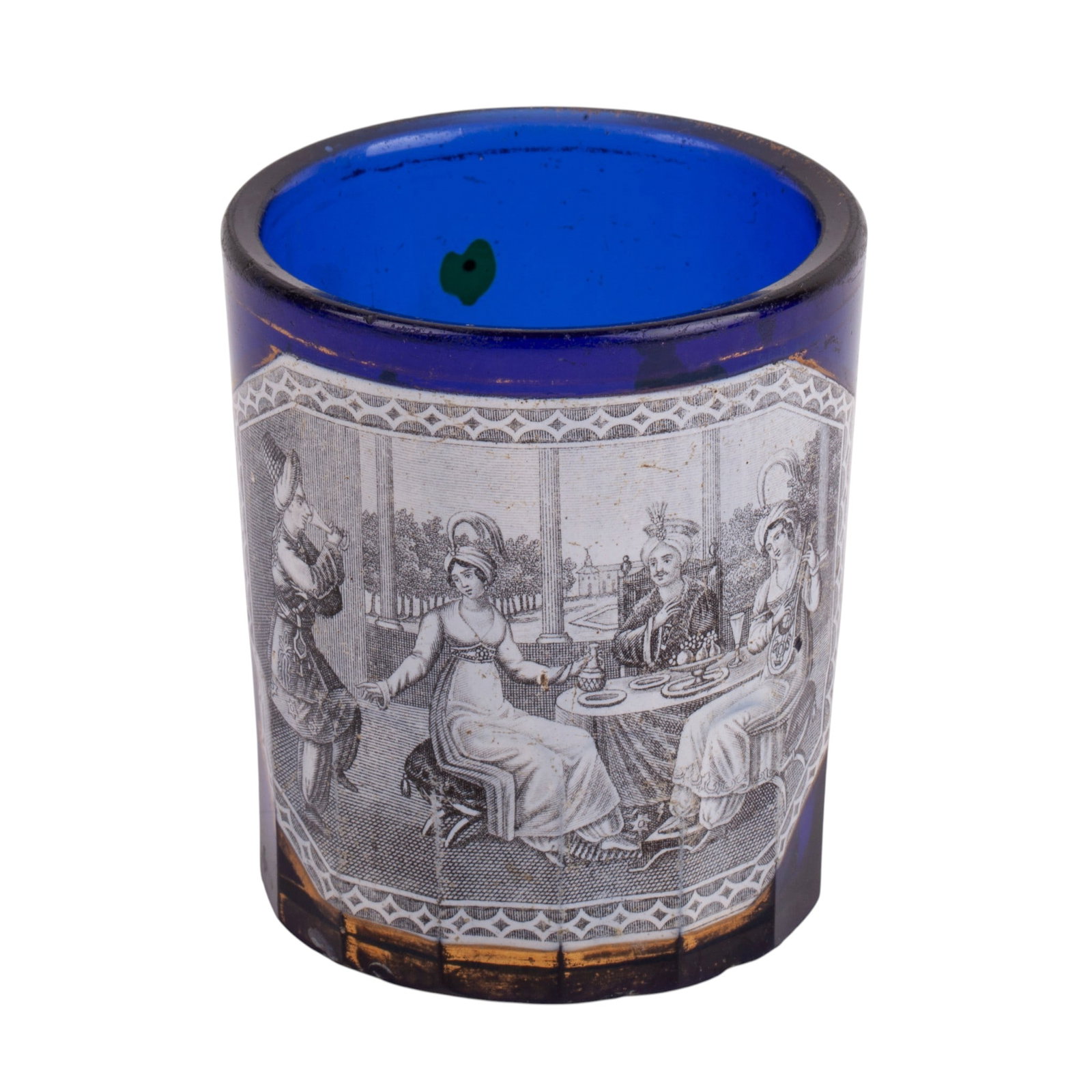 Russian Imperial Glasswork Glass Beaker with the Scene "Dance before the Sultan", Lithographic (1 of 5)