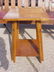 4109: Arts & Crafts oak inlaid sidetable