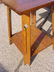 4109: Arts & Crafts oak inlaid sidetable - 2