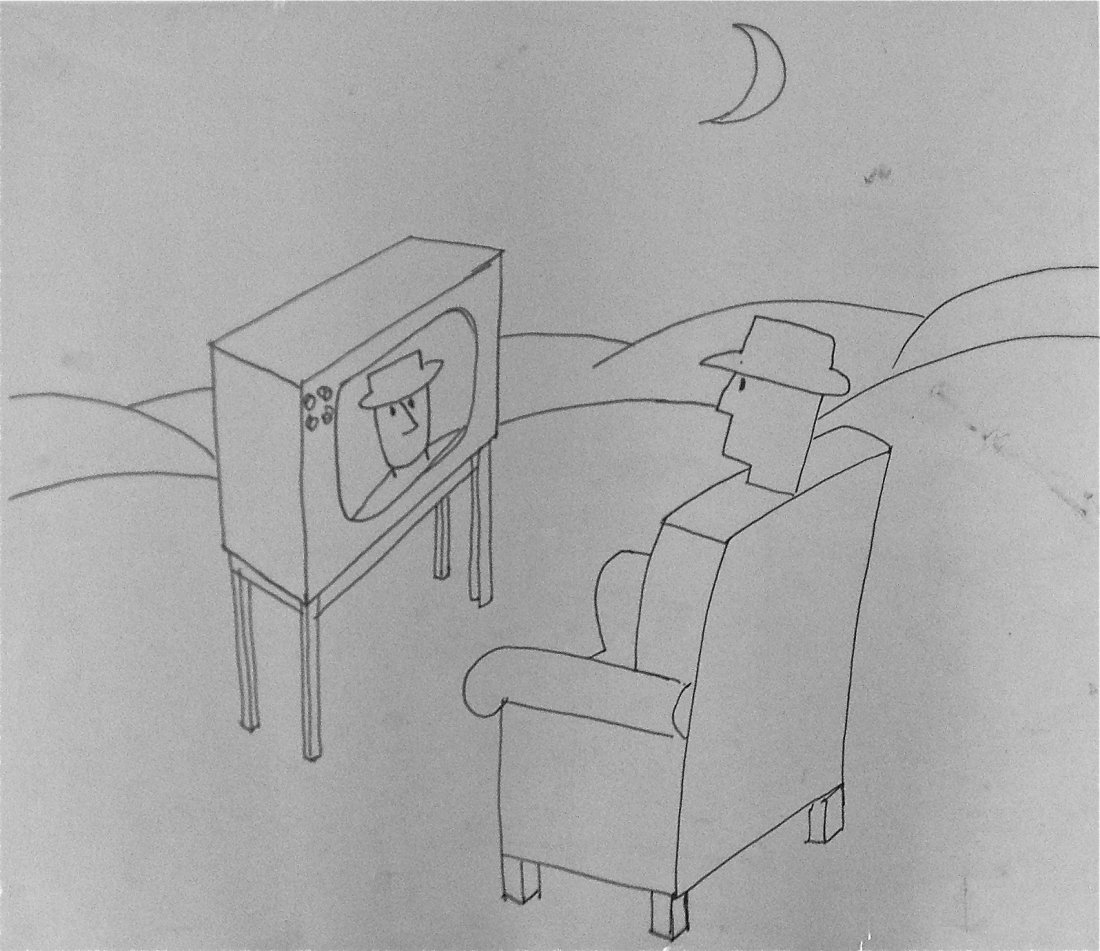 Transparency for Benjamin Levy print: Unsigned and undated transparency measuring 21.75" x 25".