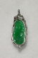 GIA 18K WG Natural Apple Green Jadeite Diamond Pendant - 2