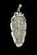 GIA 14K White Gold Natural Icy Jadeite Diamond Pendant