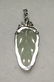 GIA 14K White Gold Natural Icy Jadeite Diamond Pendant - 2
