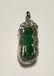 GIA 18K WG Natural Icy Green Jadeite Diamond Pendant - 2