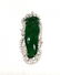 GIA 18K WG Natural Icy Green Jadeite Diamond Pendant