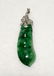 GIA 18K WG Natural Green Jadeite Diamond Pendant